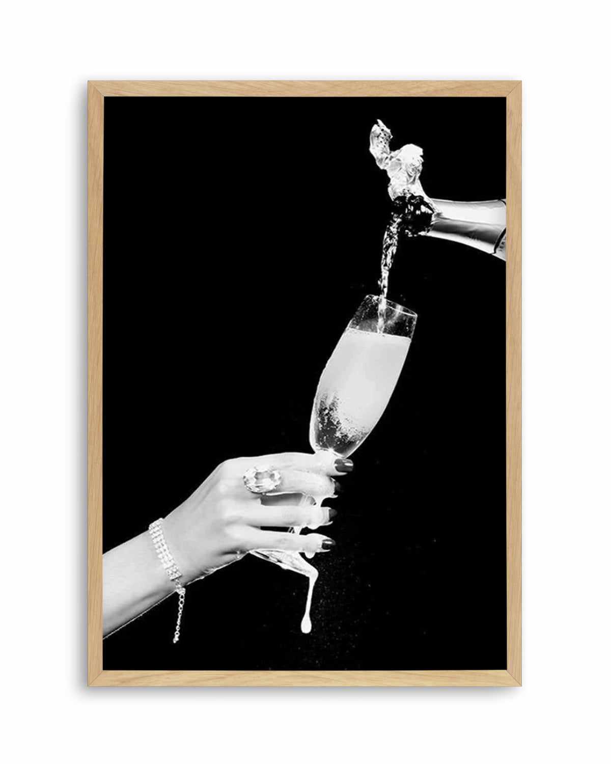 Glass of Champagne Art Print