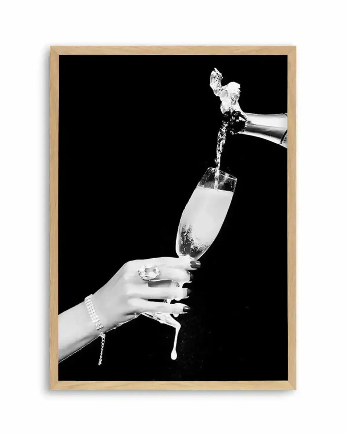 Glass of Champagne Art Print from Olive et Oriel where you can shop wallpaper and artworks online