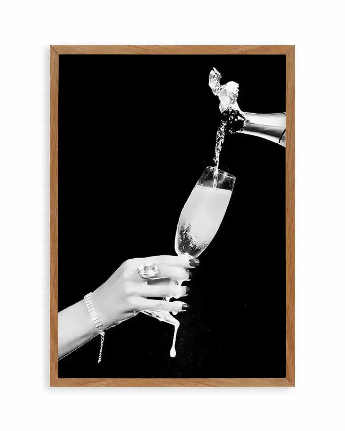 Glass of Champagne Art Print from Olive et Oriel where you can shop wallpaper and artworks online