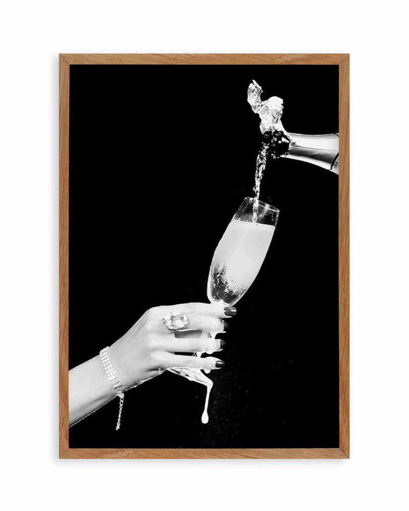 Glass of Champagne Art Print