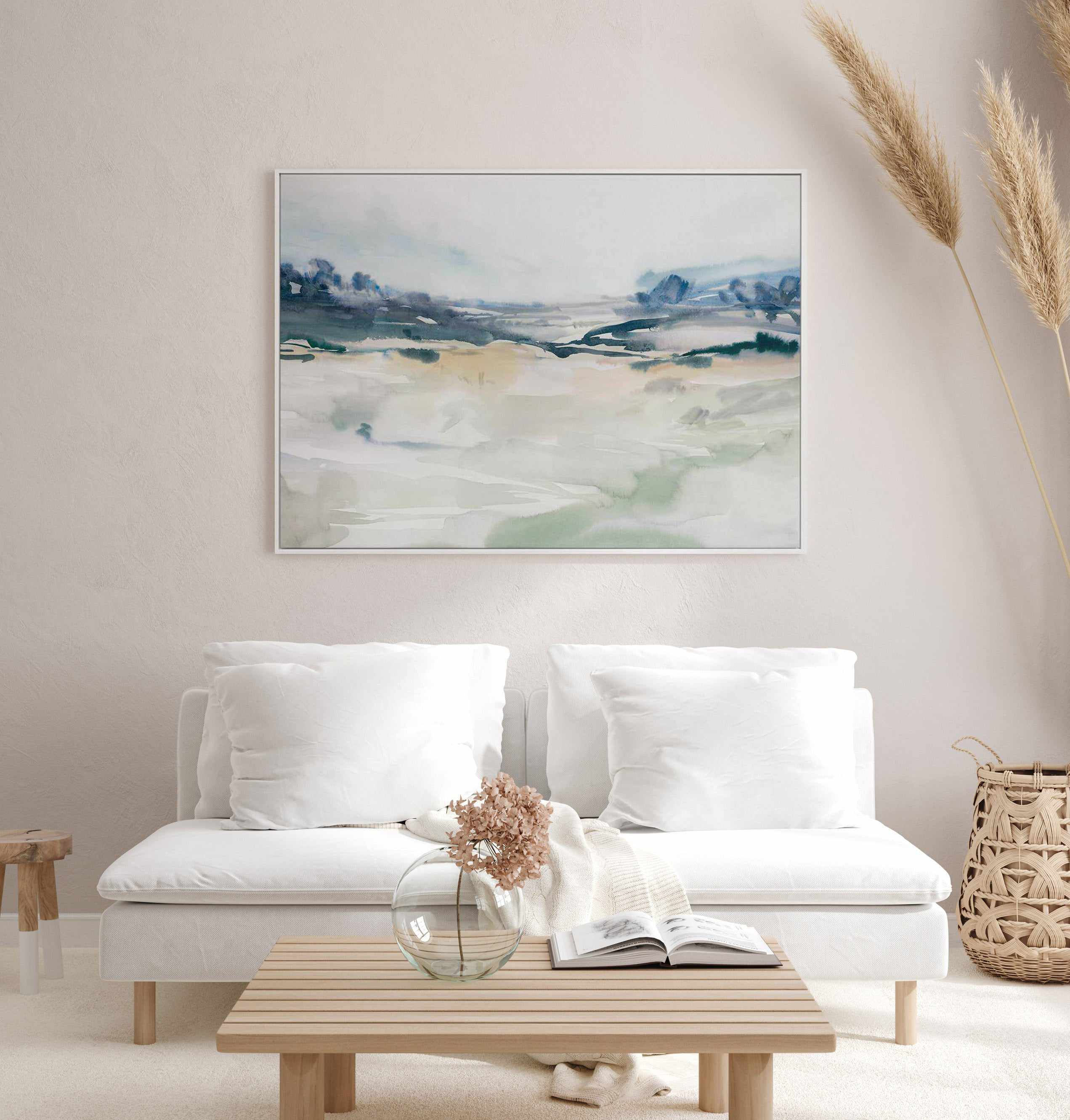 Gleaming Basin | Framed Canvas Art Print