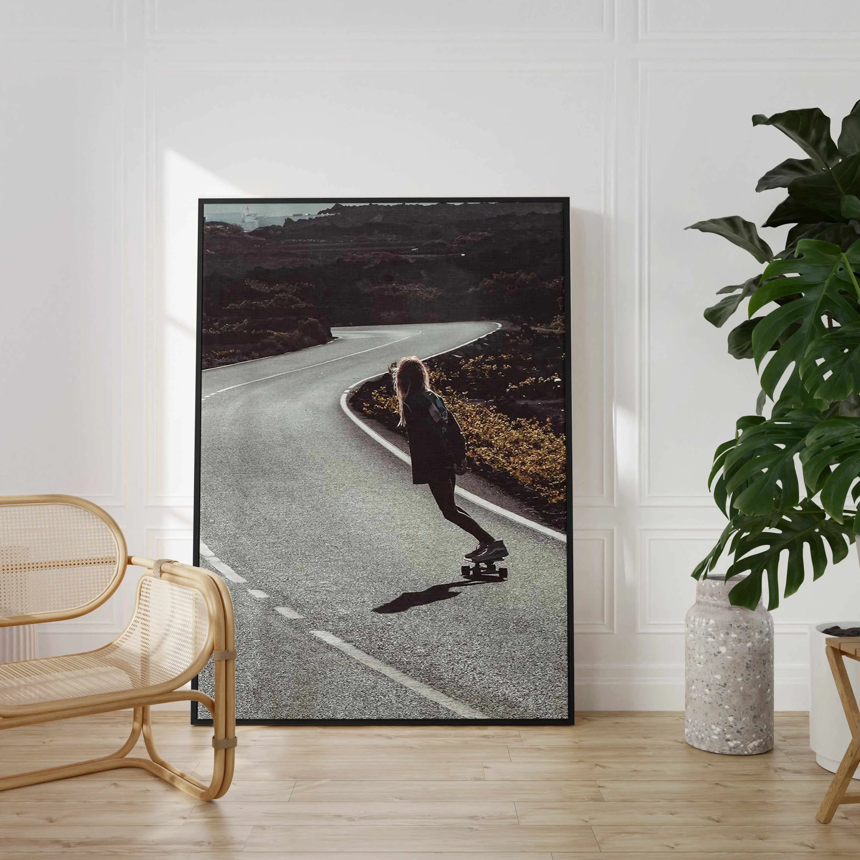 Gliding by Marina Brisset | Framed Canvas Art Print from Olive et Oriel where you can shop wallpaper and artworks online