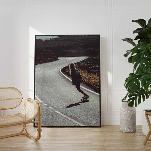 Gliding by Marina Brisset | Framed Canvas Art Print