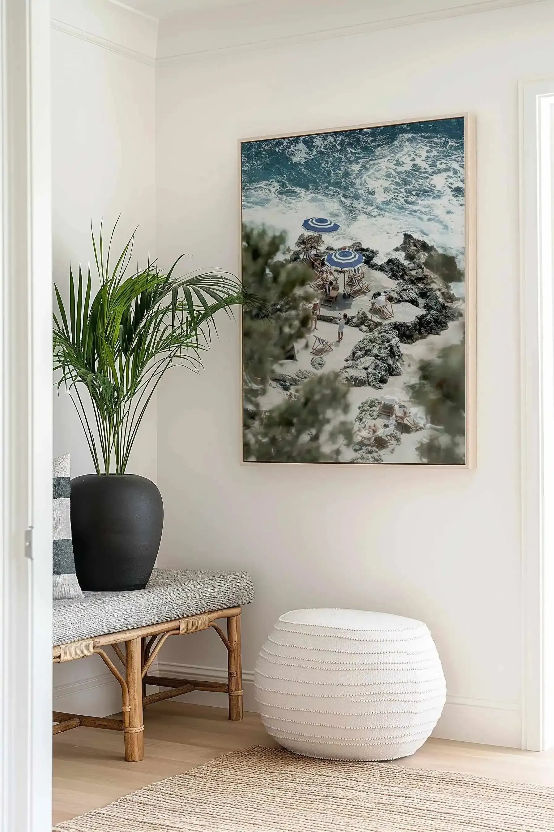 Glimpse Of Fontelina | PT | Framed Canvas Art Print from Olive et Oriel where you can shop wallpaper and artworks online