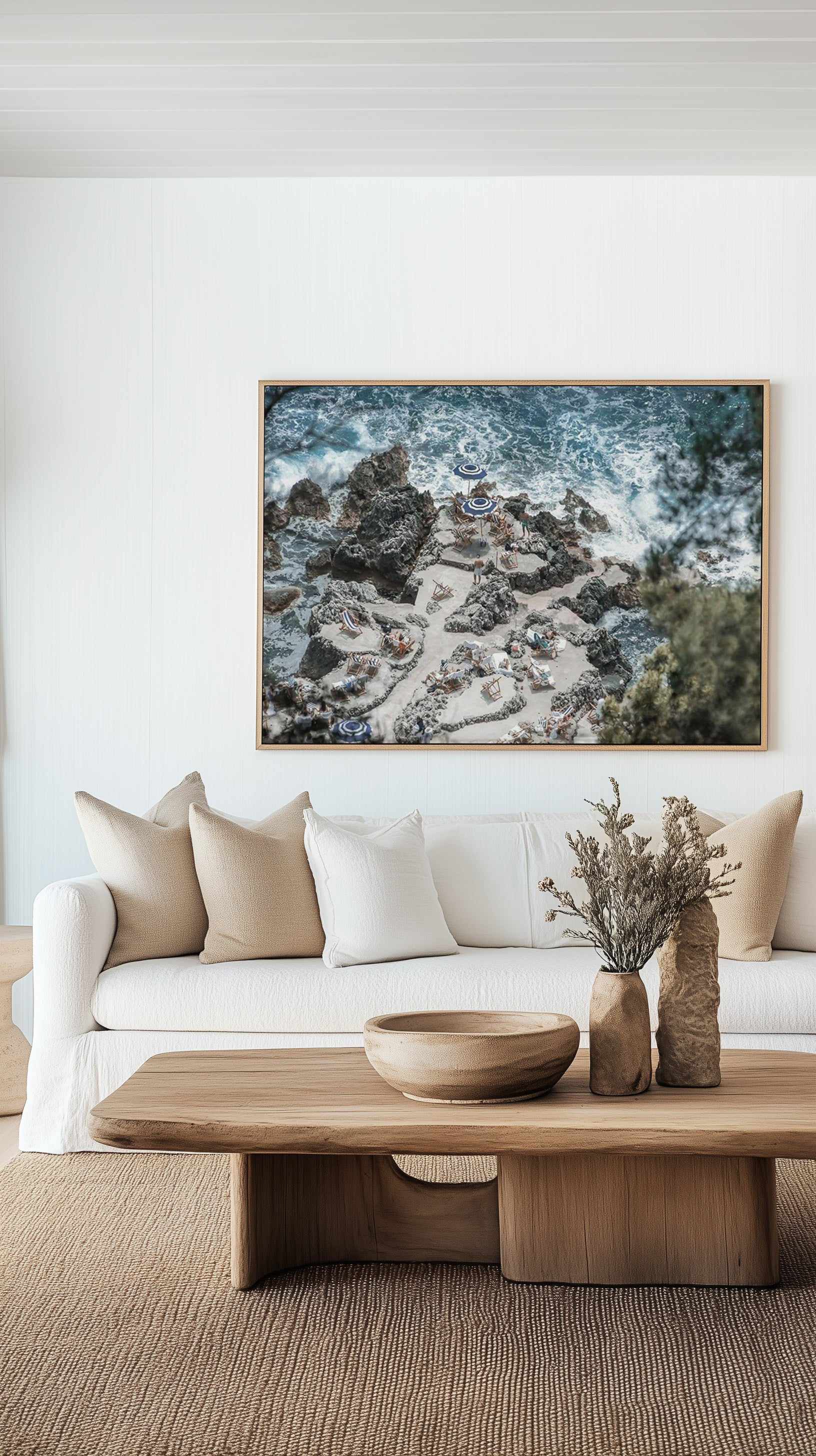 Glimpse of Fontelina | LS | Framed Canvas Art Print