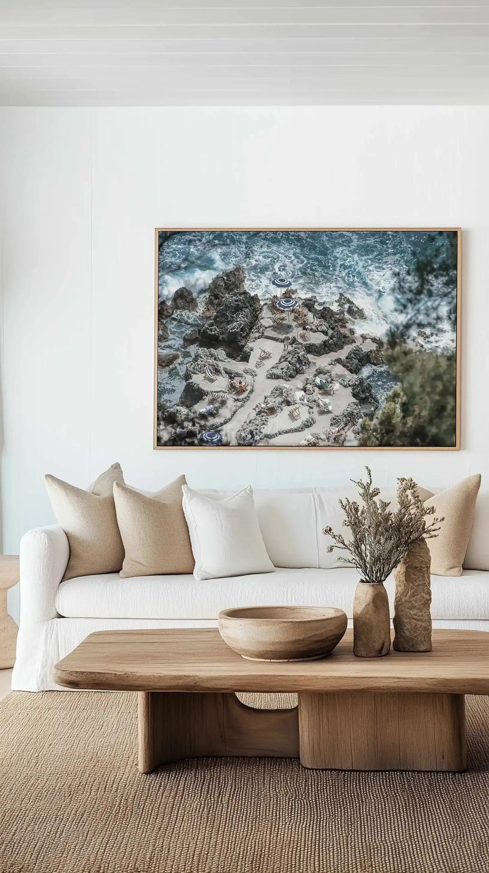Glimpse of Fontelina | LS | Framed Canvas Art Print from Olive et Oriel where you can shop wallpaper and artworks online