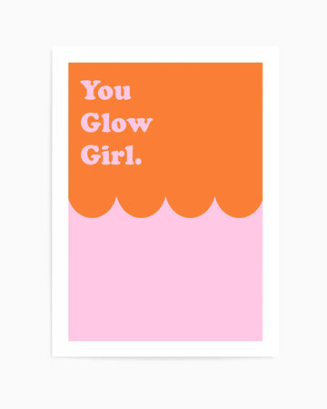 Glow Girl | Art Print from Olive et Oriel where you can shop wallpaper and artworks online