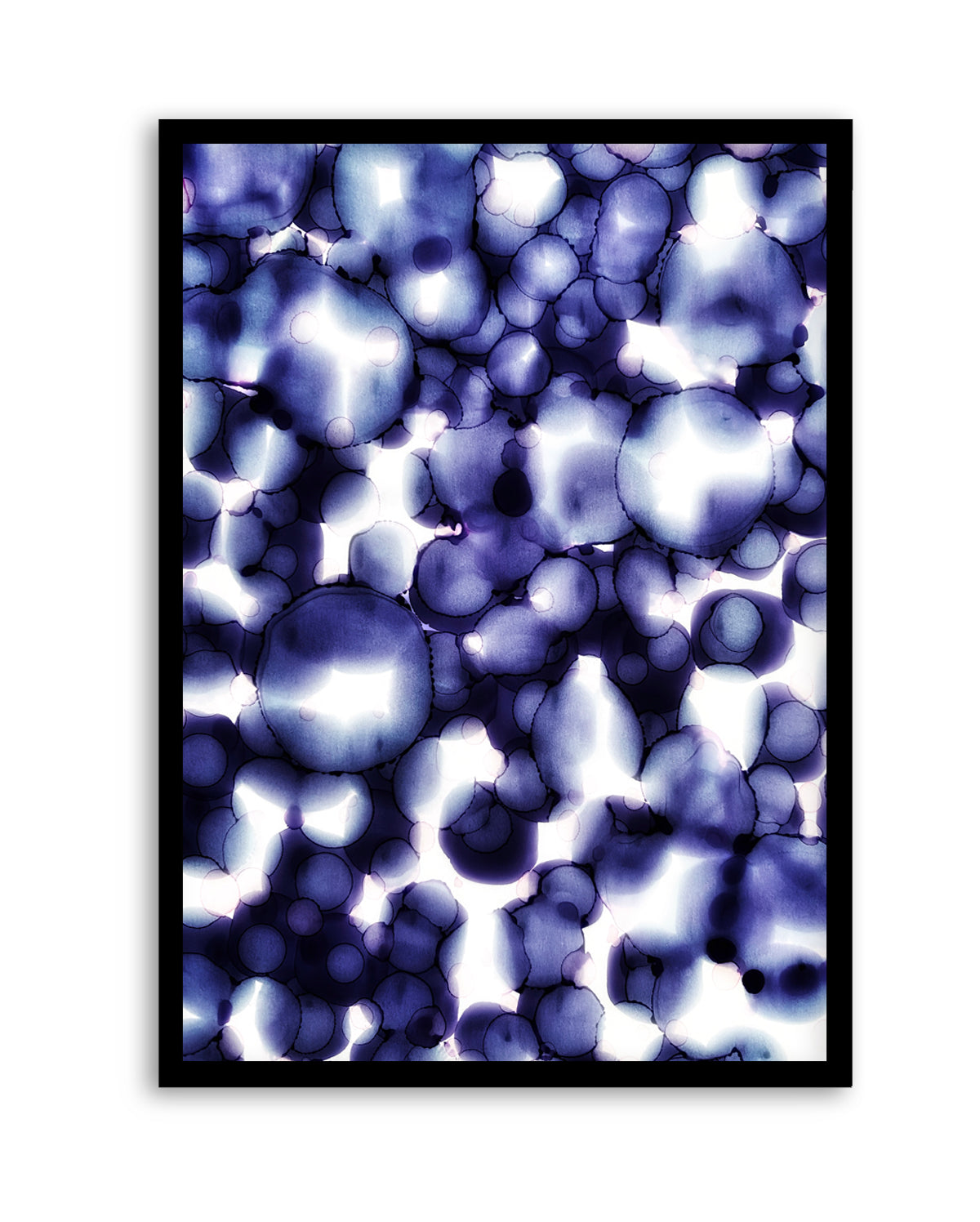Glowing Blue Fluid by Tara Mann | Art Print
