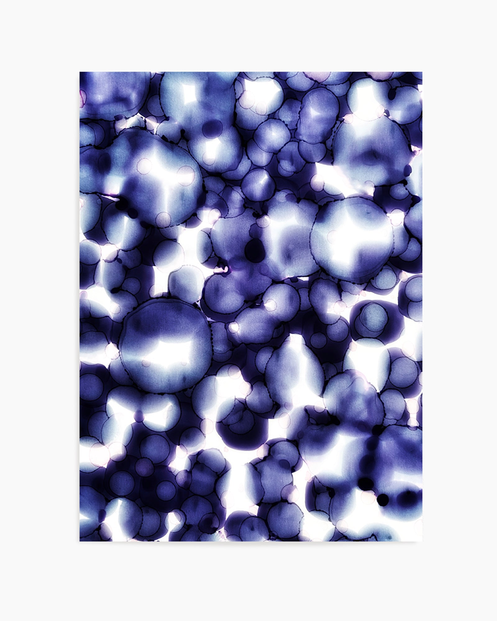 Glowing Blue Fluid by Tara Mann | Art Print