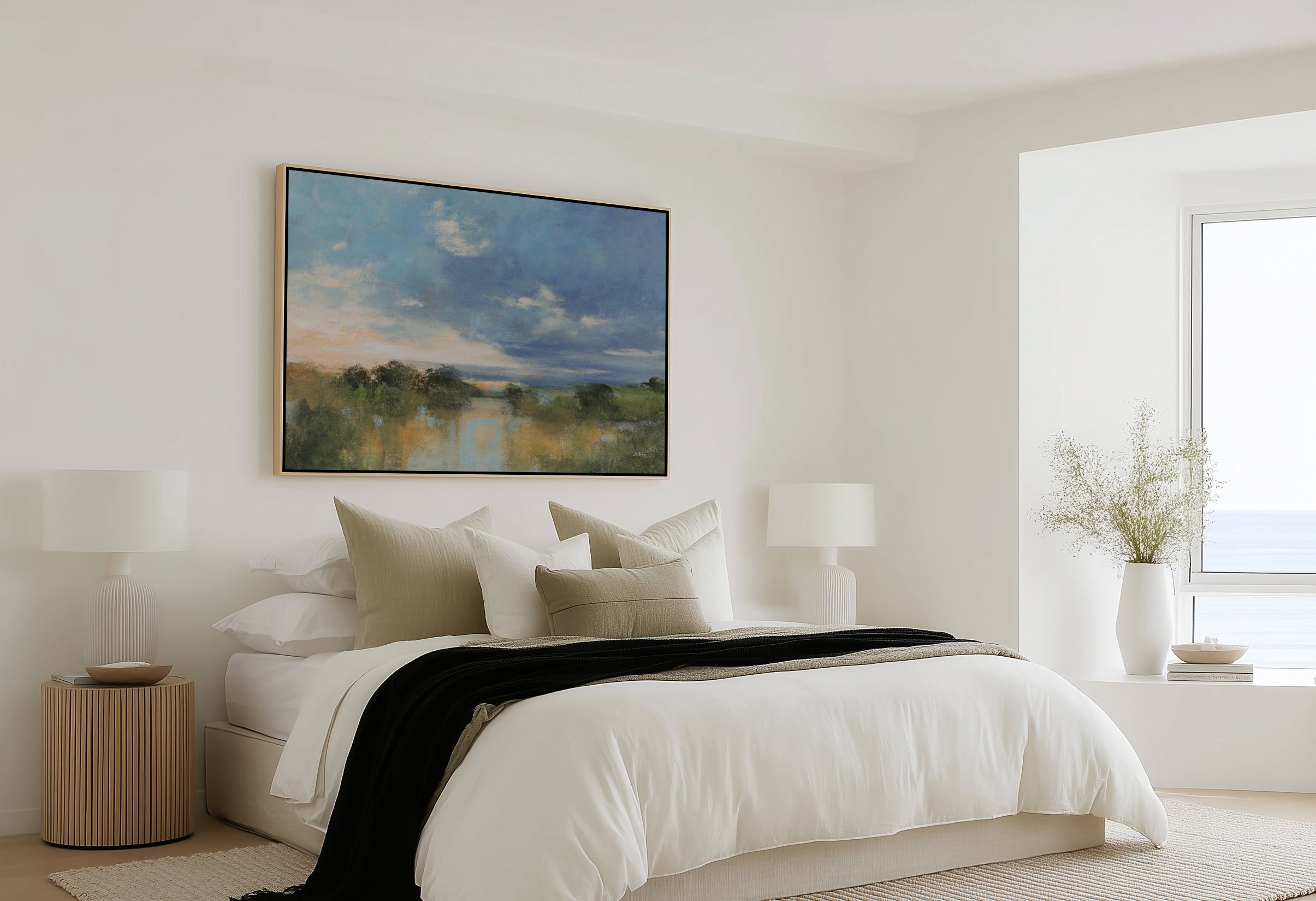 Glowing | Framed Canvas Art Print