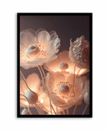 Glowing flowers By Treechild | Art Print