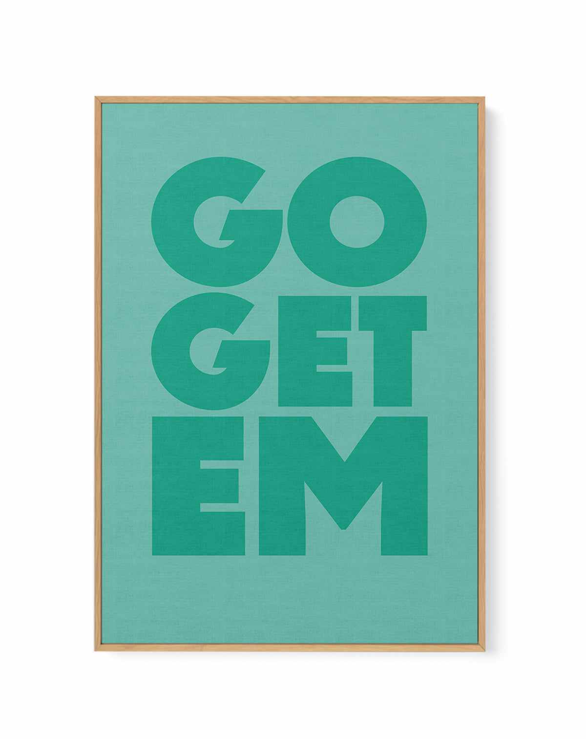 Go Get Em | Framed Canvas Art Print from Olive et Oriel where you can shop wallpaper and artworks online