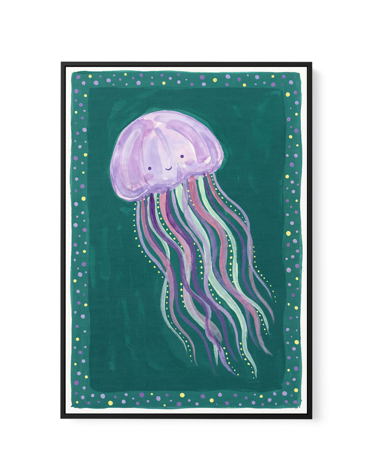 Go With The Flow I | Framed Canvas Art Print