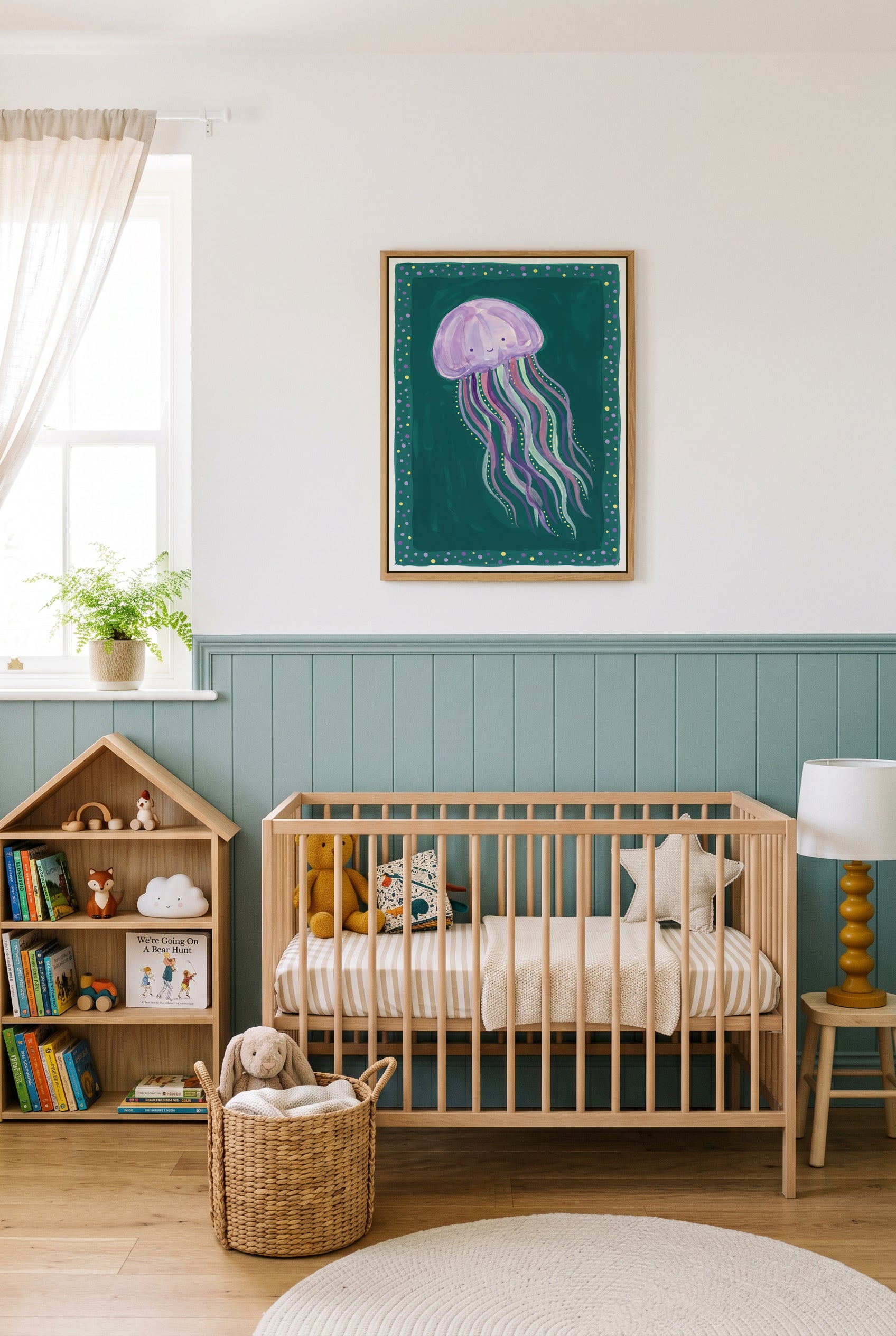 Go With The Flow I | Framed Canvas Art Print