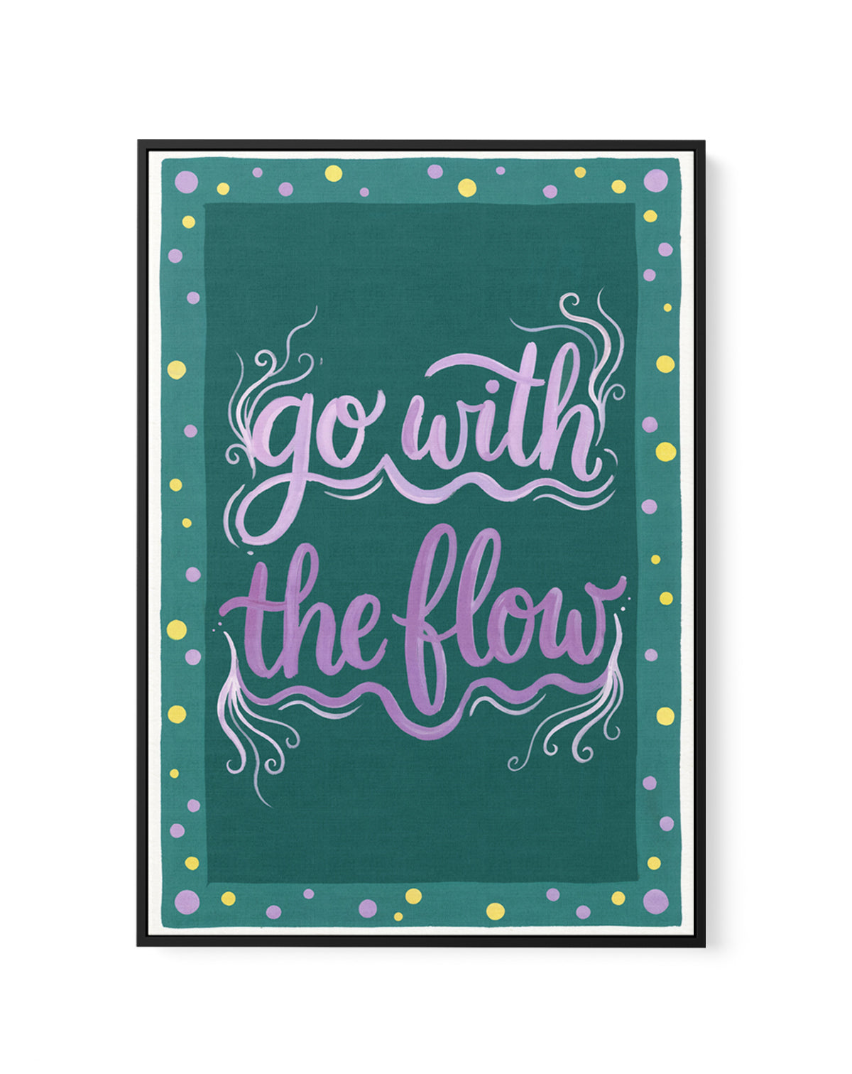 Go With The Flow II | Framed Canvas Art Print