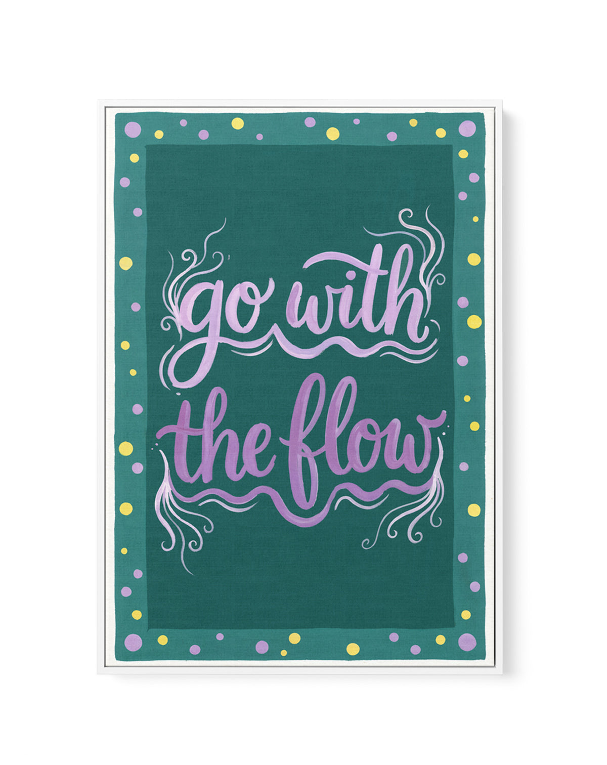 Go With The Flow II | Framed Canvas Art Print