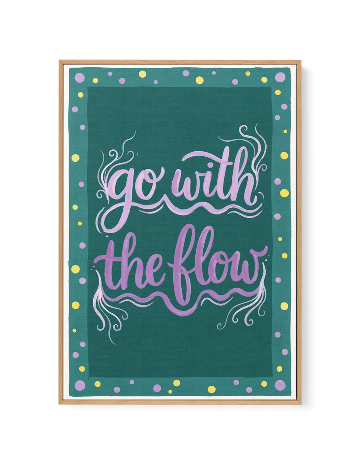 Go With The Flow II | Framed Canvas Art Print