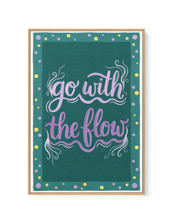 Go With The Flow II | Framed Canvas Wall Art