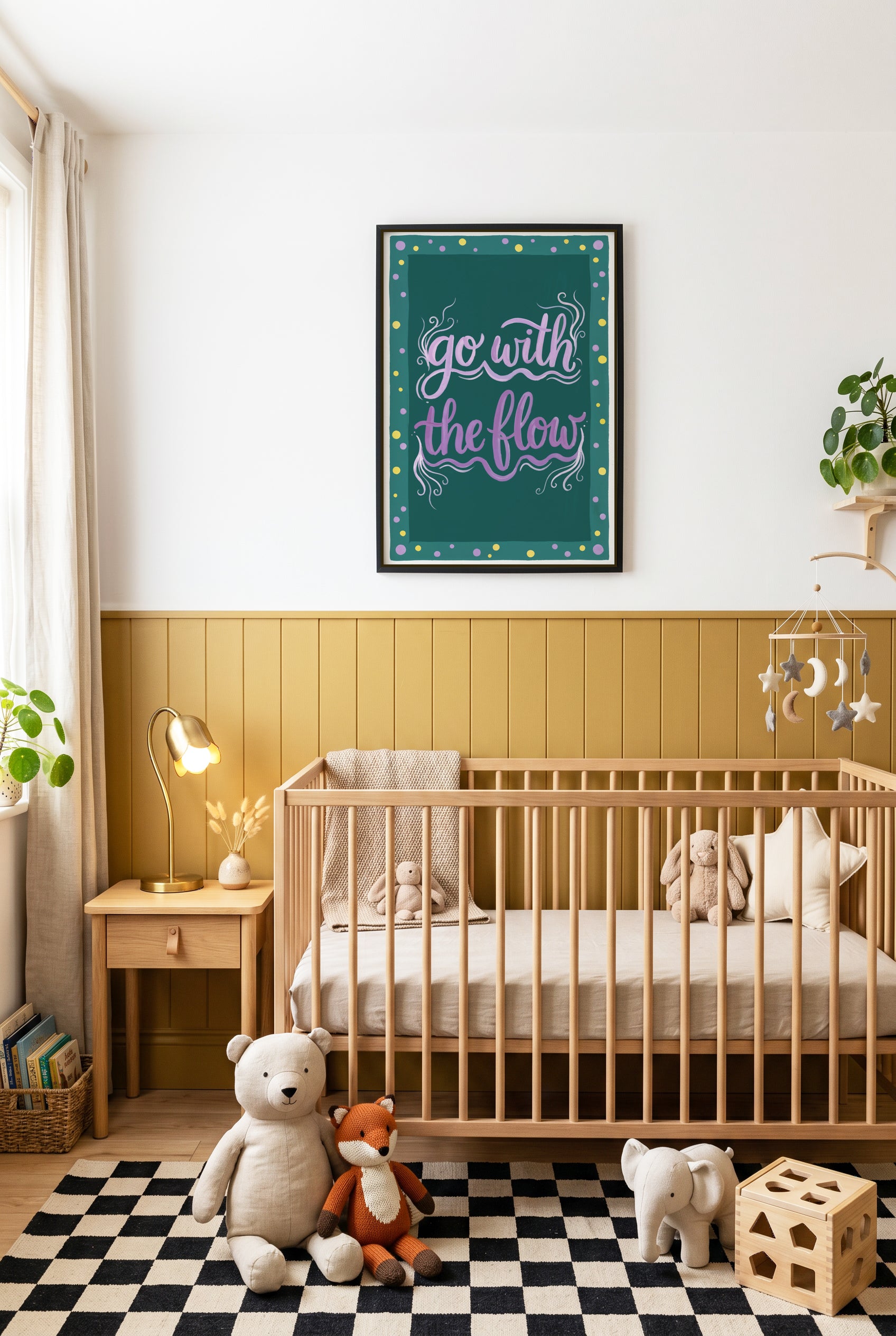 Go With The Flow II | Framed Canvas Art Print