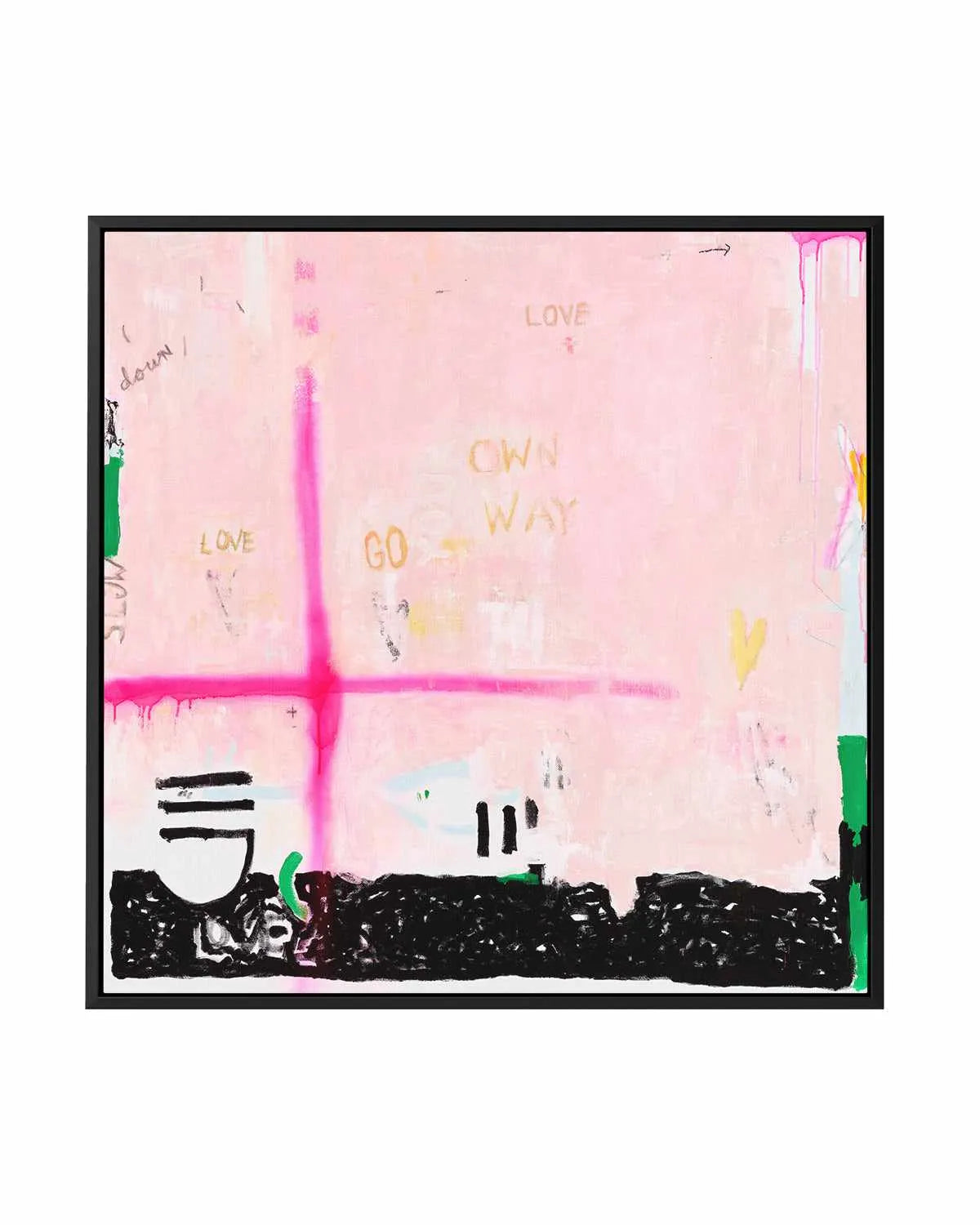 Go Your Own Way by Jackie Green | Framed Canvas Art Print from Olive et Oriel where you can shop wallpaper and artworks online