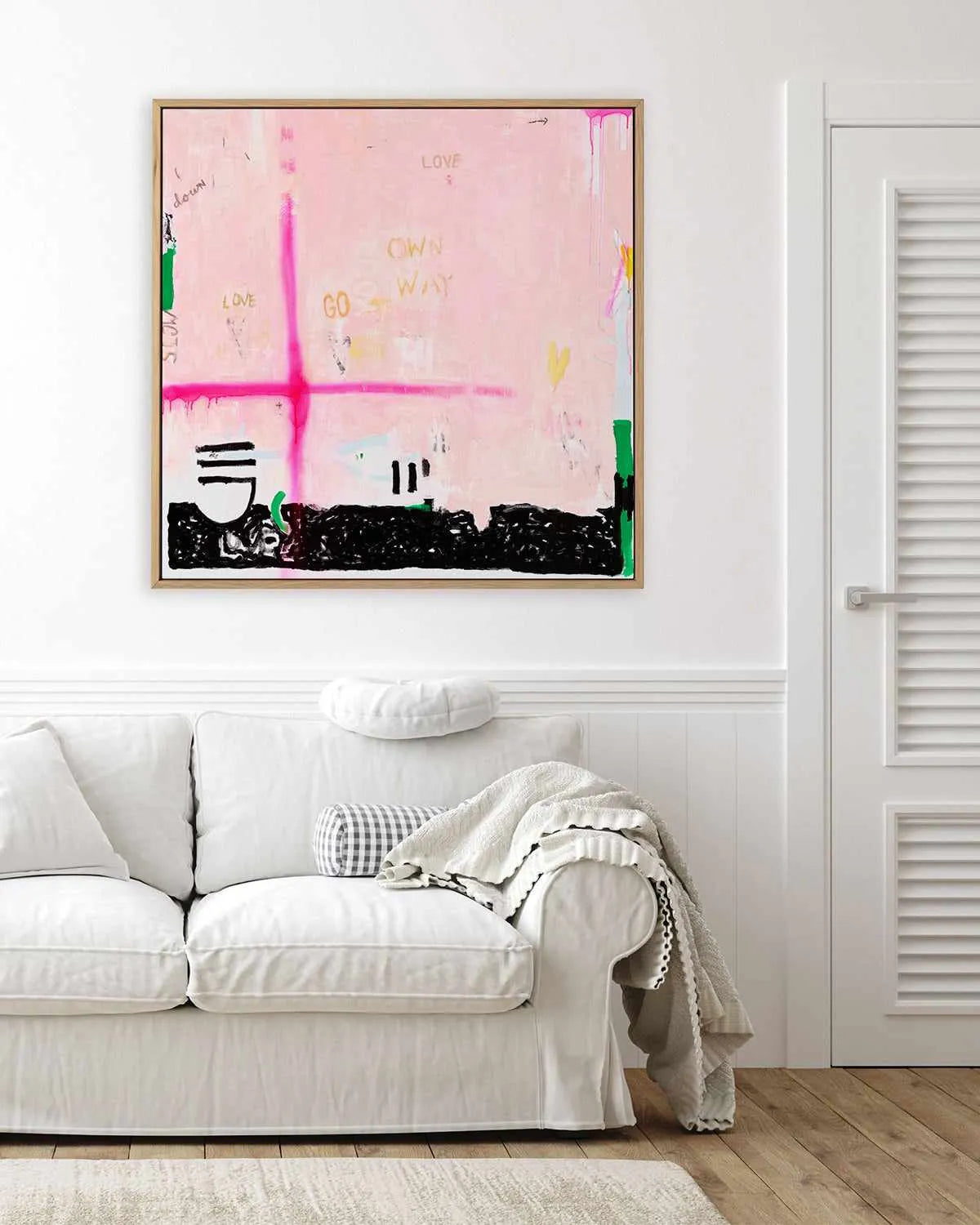 Go Your Own Way by Jackie Green | Framed Canvas Art Print from Olive et Oriel where you can shop wallpaper and artworks online