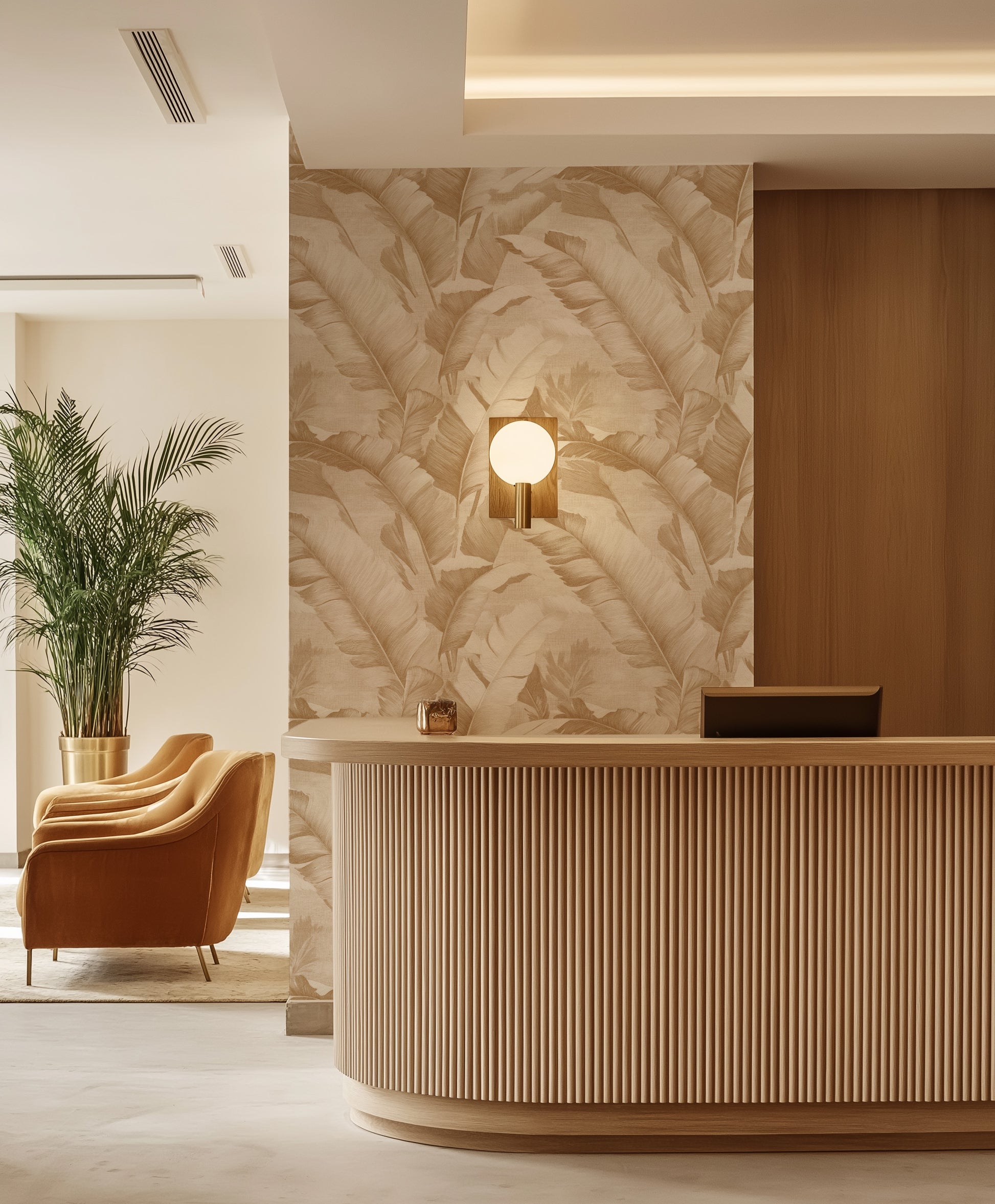 Goa Palms Commercial Vinyl Wallpaper from Olive et Oriel where you can shop wallpaper and artworks online