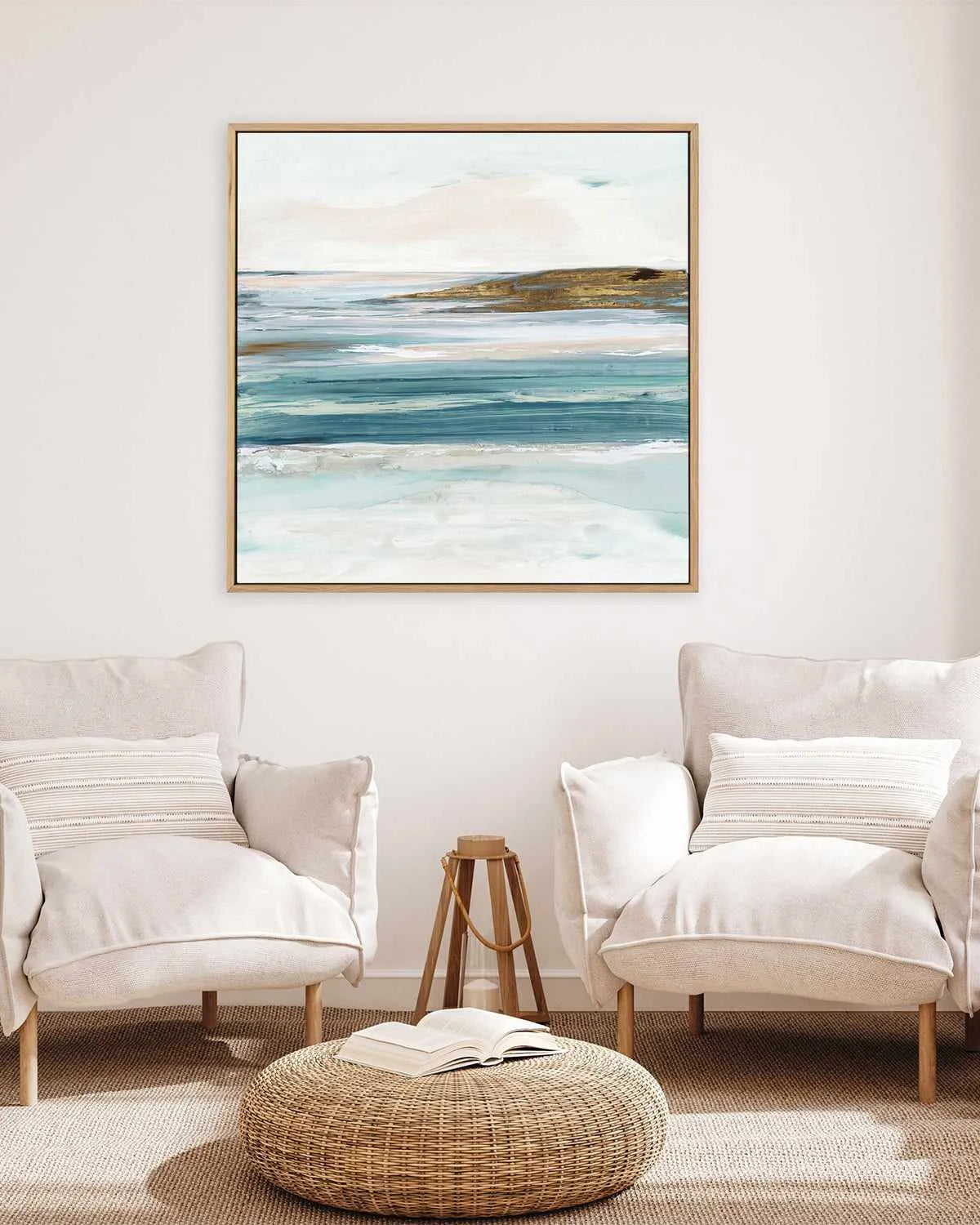 Gold As The Sun | Framed Canvas Art Print from Olive et Oriel where you can shop wallpaper and artworks online