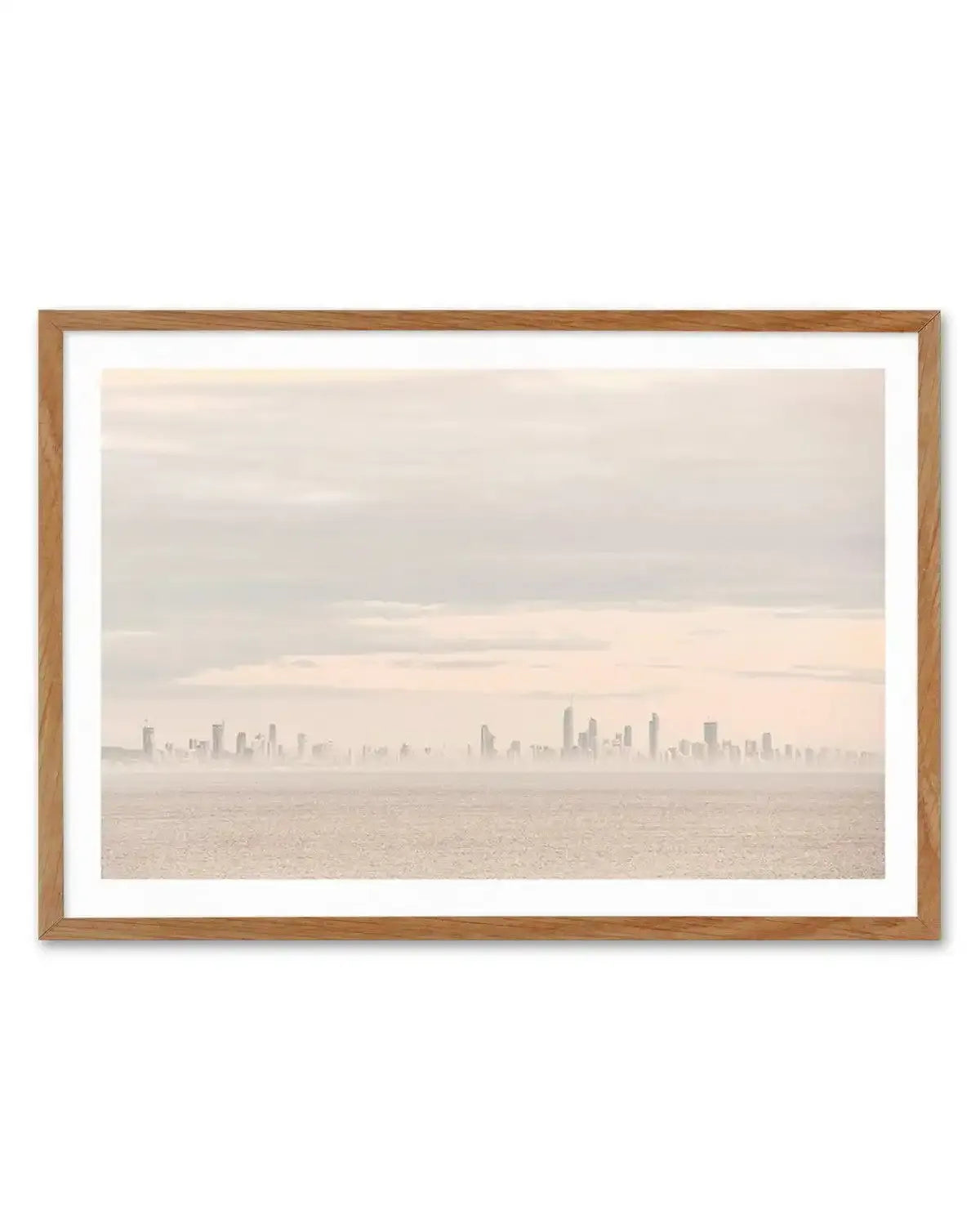 Gold Coast Haze Art Print-PRINT-Olive et Oriel-Olive et Oriel-50x70 cm | 19.6" x 27.5"-Walnut-With White Border-Buy-Australian-Art-Prints-Online-with-Olive-et-Oriel-Your-Artwork-Specialists-Austrailia-Decorate-With-Coastal-Photo-Wall-Art-Prints-From-Our-Beach-House-Artwork-Collection-Fine-Poster-and-Framed-Artwork