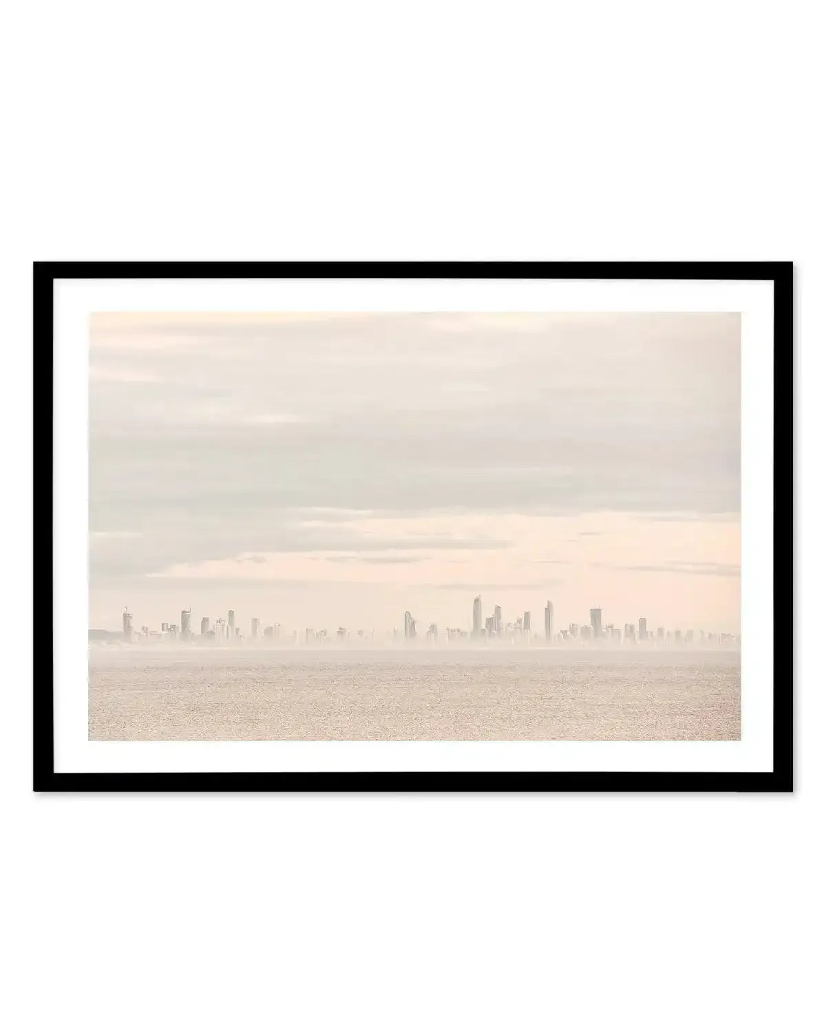 Gold Coast Haze Art Print-PRINT-Olive et Oriel-Olive et Oriel-A5 | 5.8" x 8.3" | 14.8 x 21cm-Black-With White Border-Buy-Australian-Art-Prints-Online-with-Olive-et-Oriel-Your-Artwork-Specialists-Austrailia-Decorate-With-Coastal-Photo-Wall-Art-Prints-From-Our-Beach-House-Artwork-Collection-Fine-Poster-and-Framed-Artwork