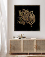 Gold Coral II | Framed Canvas Art Print