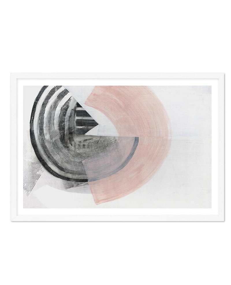 SALE 60x90 Blush Luxe | White | Framed Acrylic Art