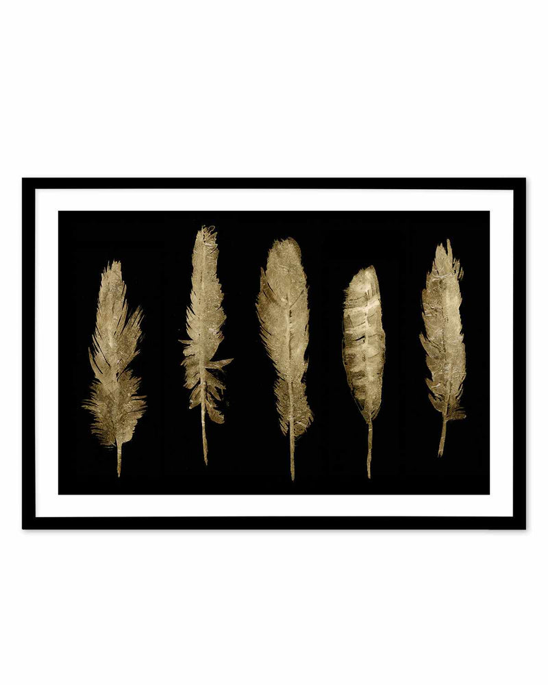 Gold Feathers II Art Print