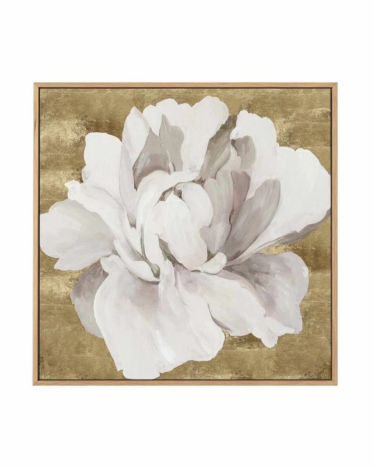 Gold Flower I | Framed Canvas Art Print from Olive et Oriel where you can shop wallpaper and artworks online