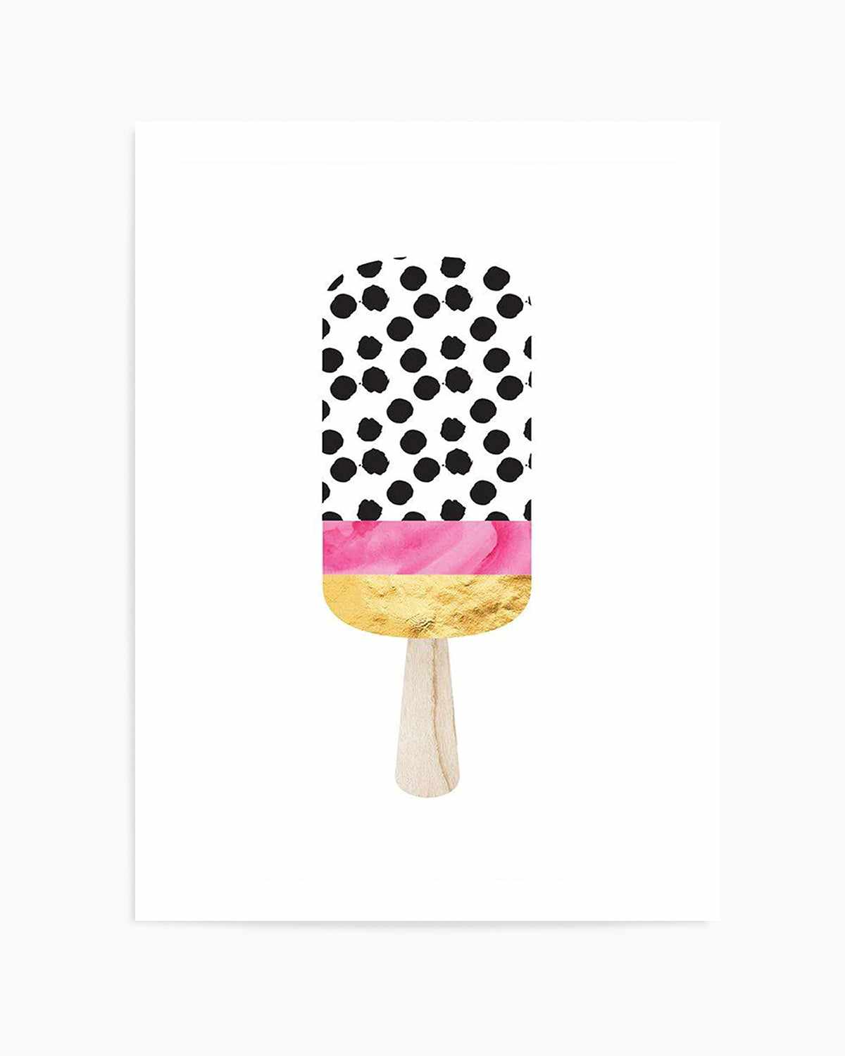 Gold Paddle Pop Art Print