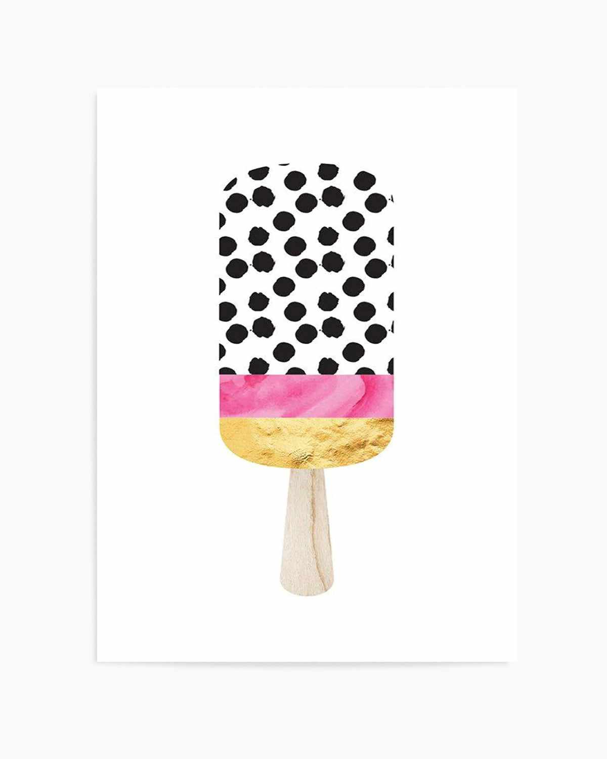 Gold Paddle Pop Art Print