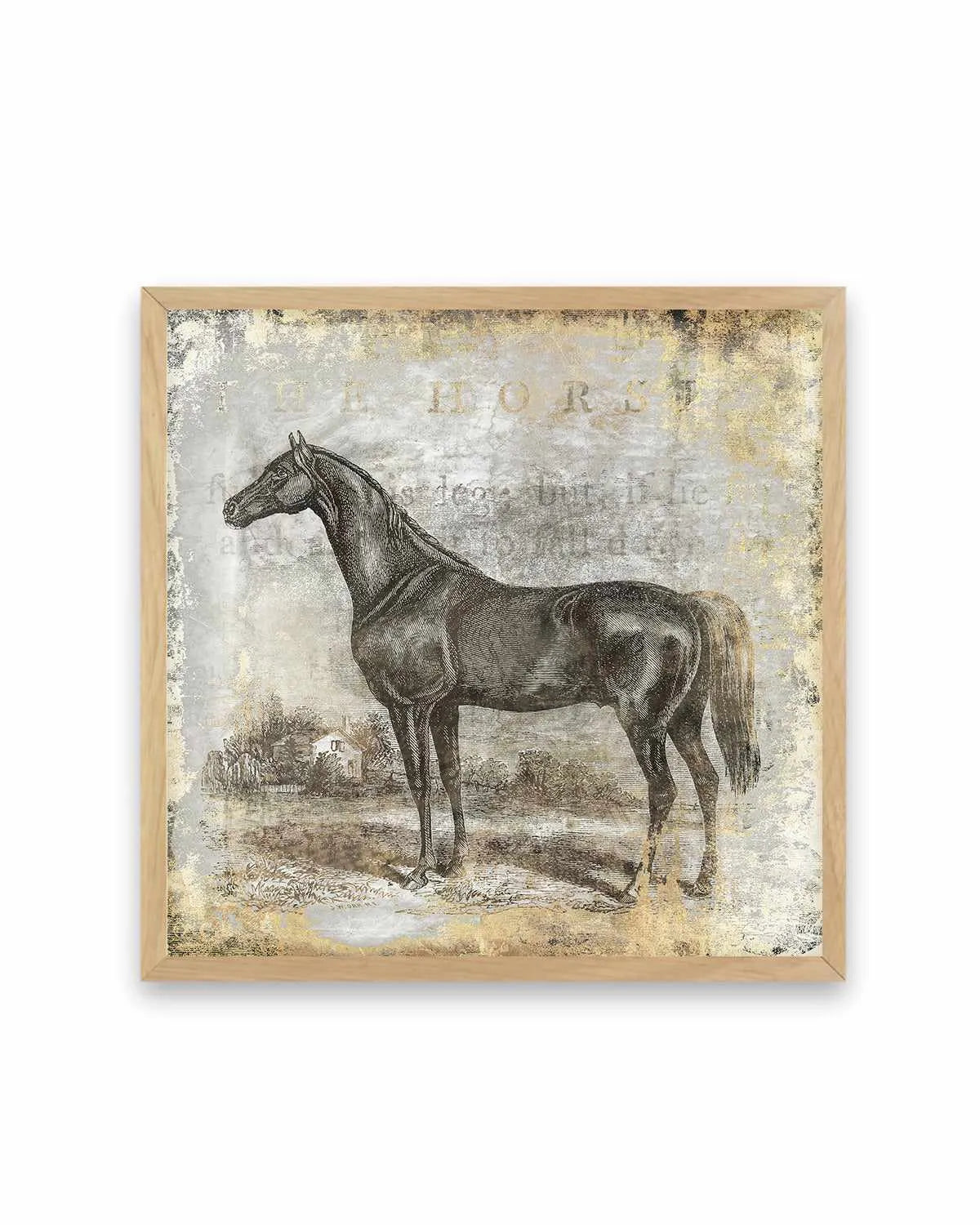 Gold Stallion I Art Print from Olive et Oriel where you can shop wallpaper and artworks online