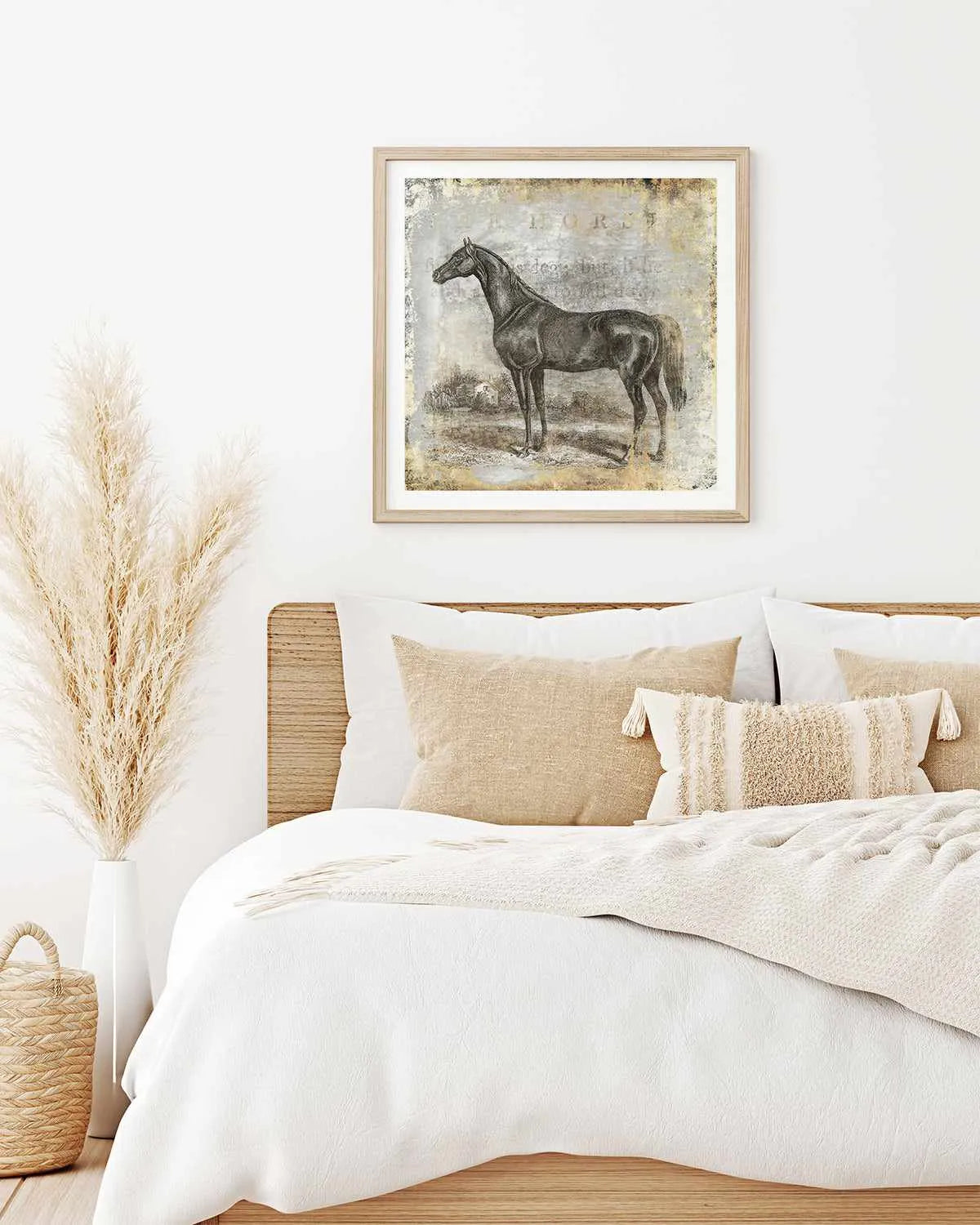Gold Stallion I Art Print from Olive et Oriel where you can shop wallpaper and artworks online