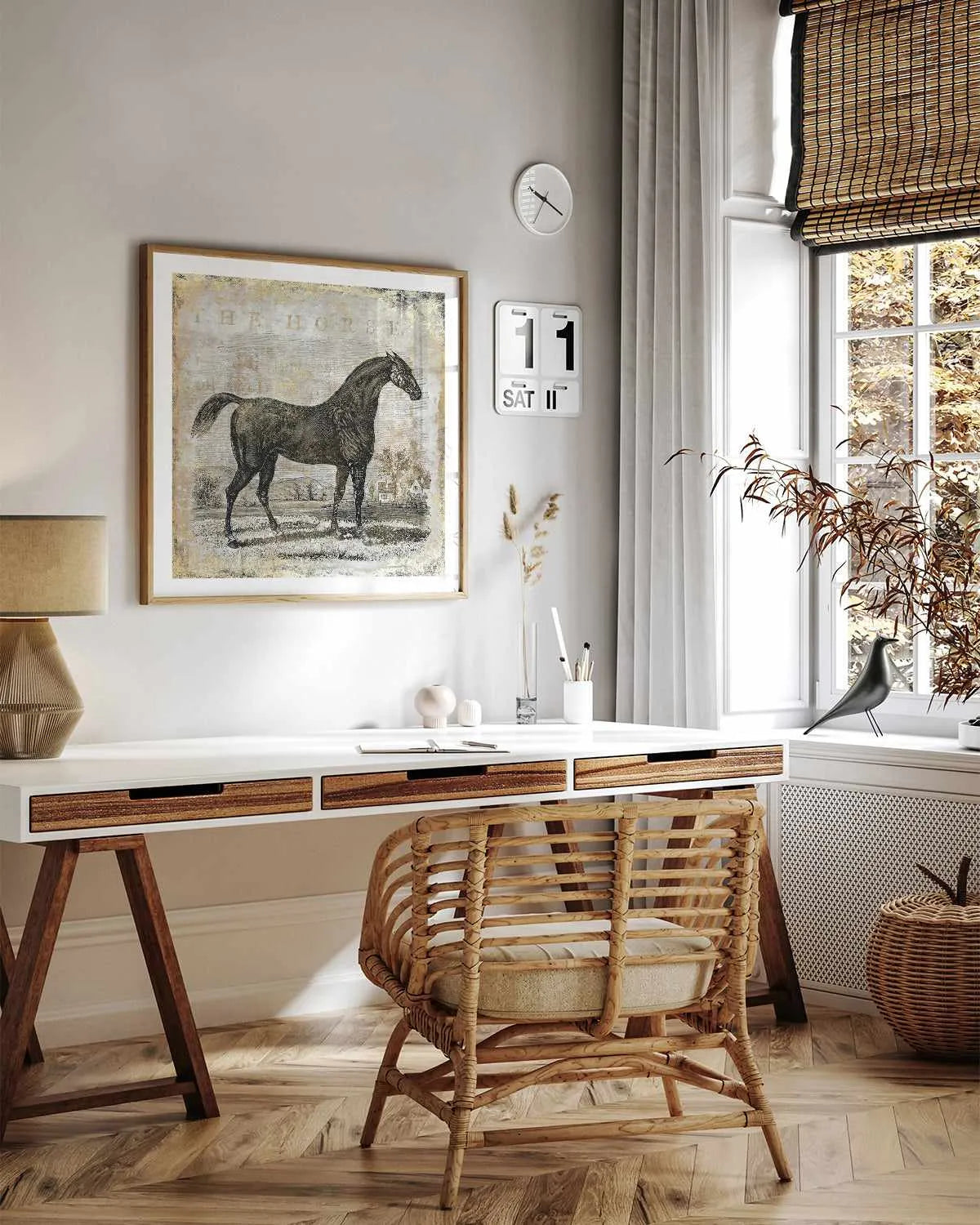 Gold Stallion II Art Print from Olive et Oriel where you can shop wallpaper and artworks online