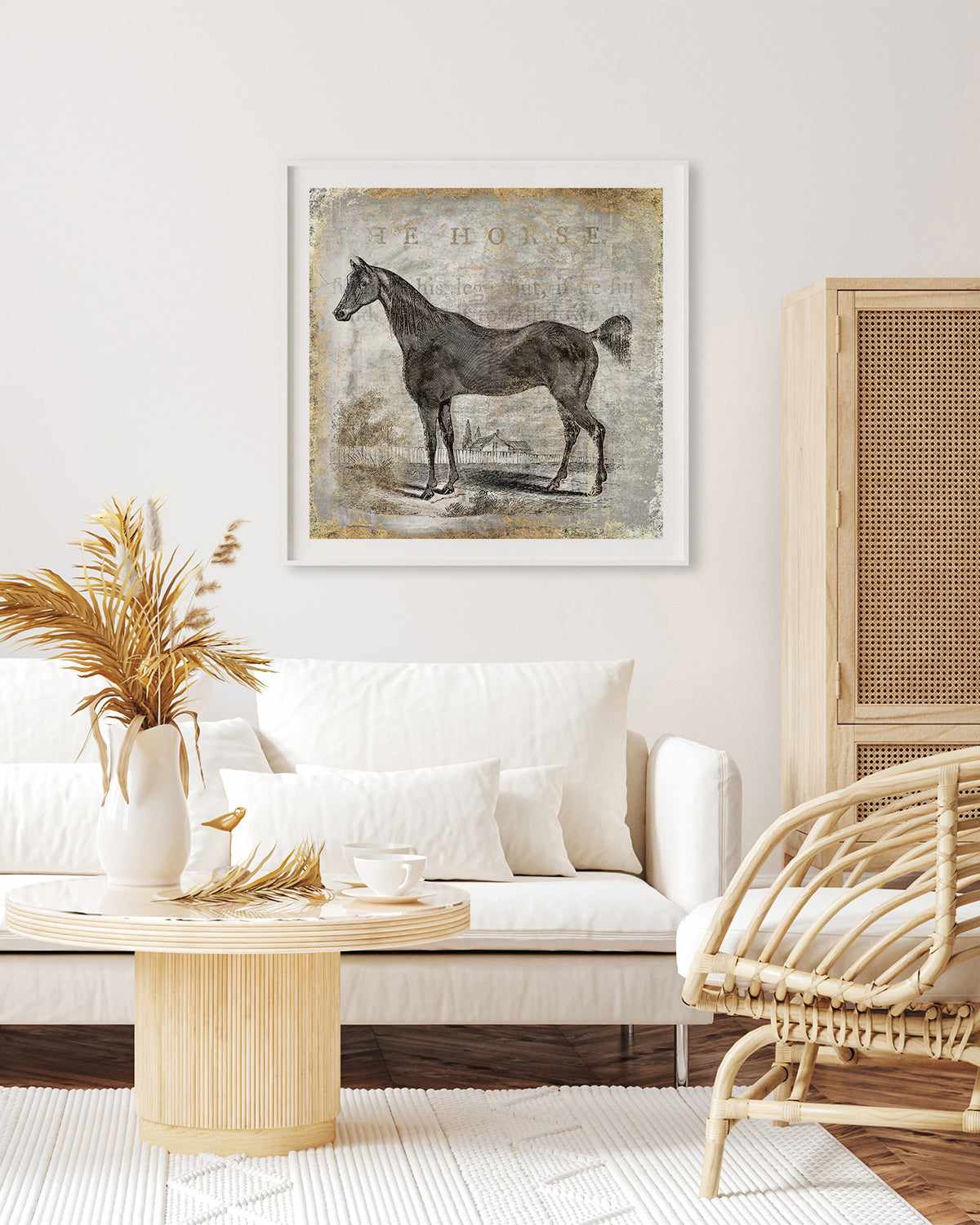 Gold Stallion III Art Print