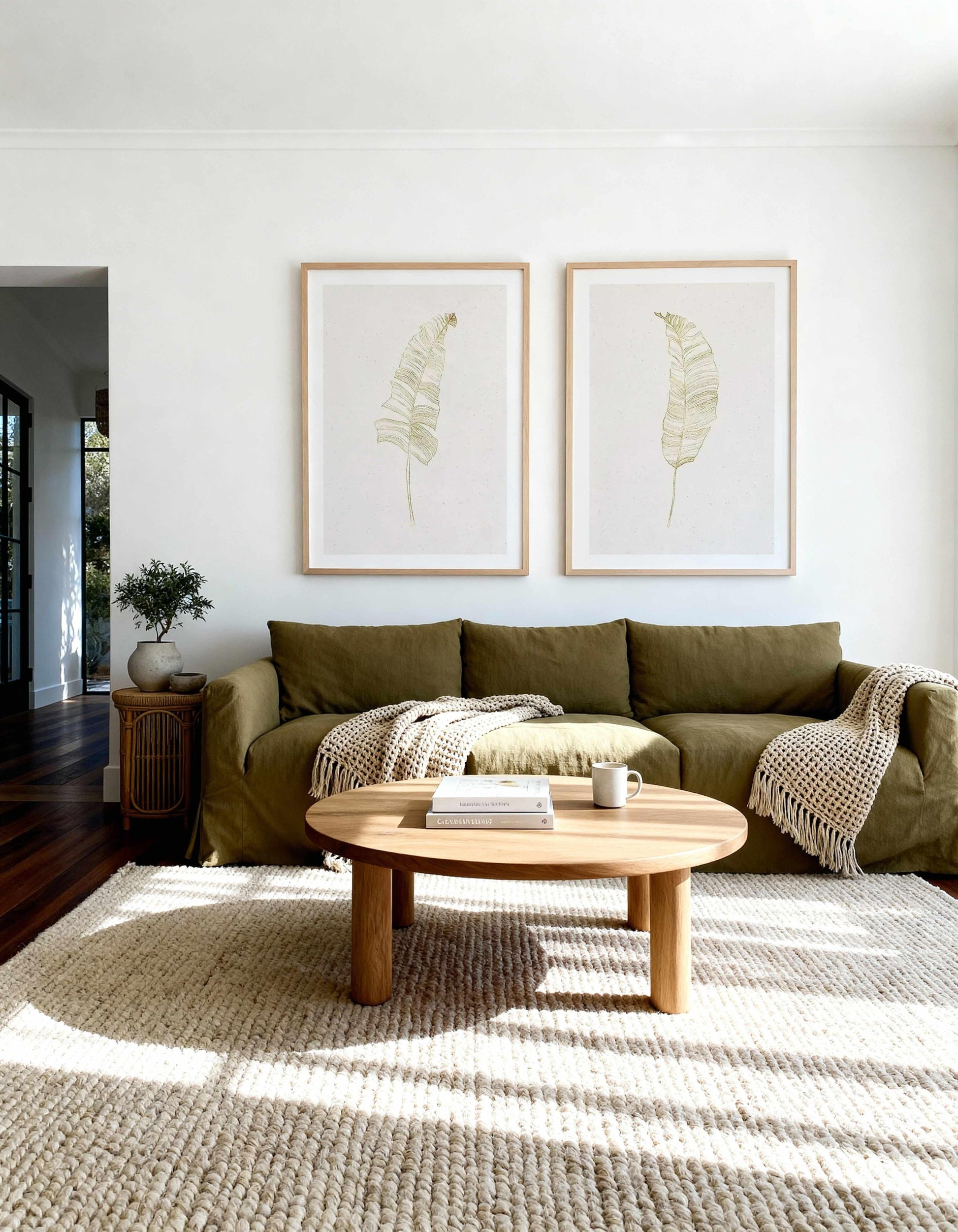 Gold Palm I & II Art Print Set of 2 | Matching Wall Art from Olive et Oriel where you can shop wallpaper and artworks online