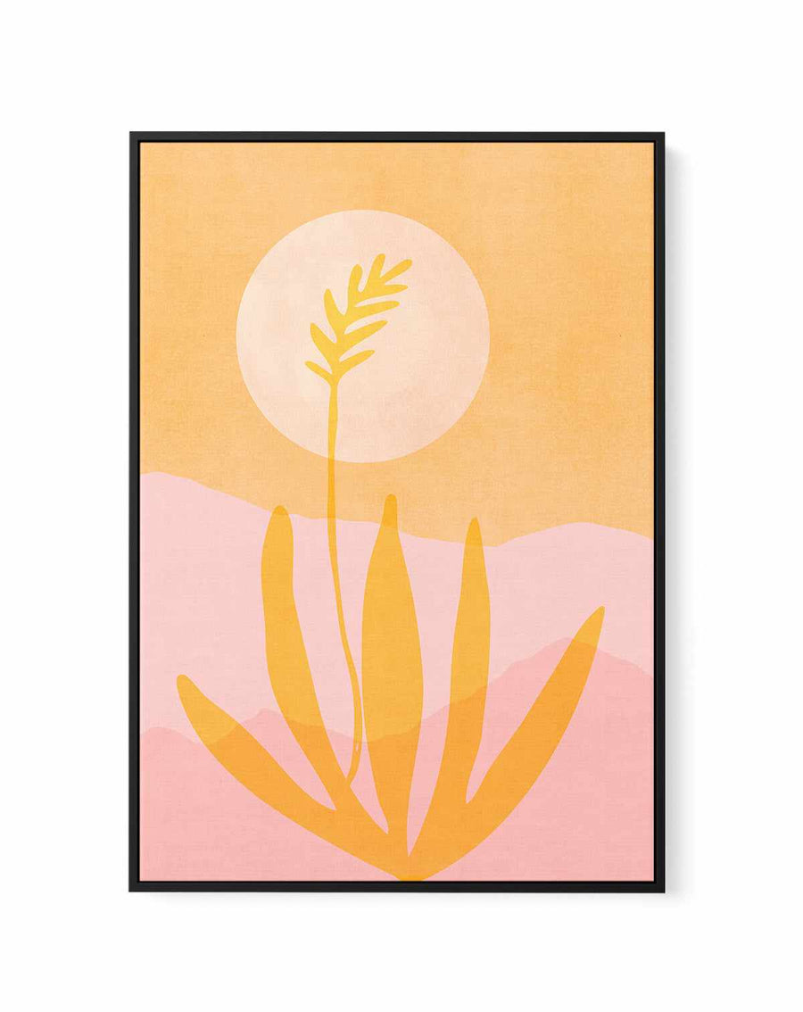 Golden Agave Sunset By Kristian Gallagher | Framed Canvas Art Print from Olive et Oriel where you can shop wallpaper and artworks online