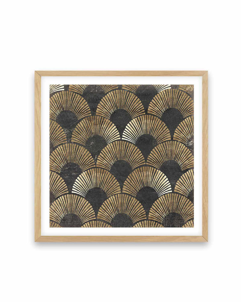 Golden Art Deco II Art Print