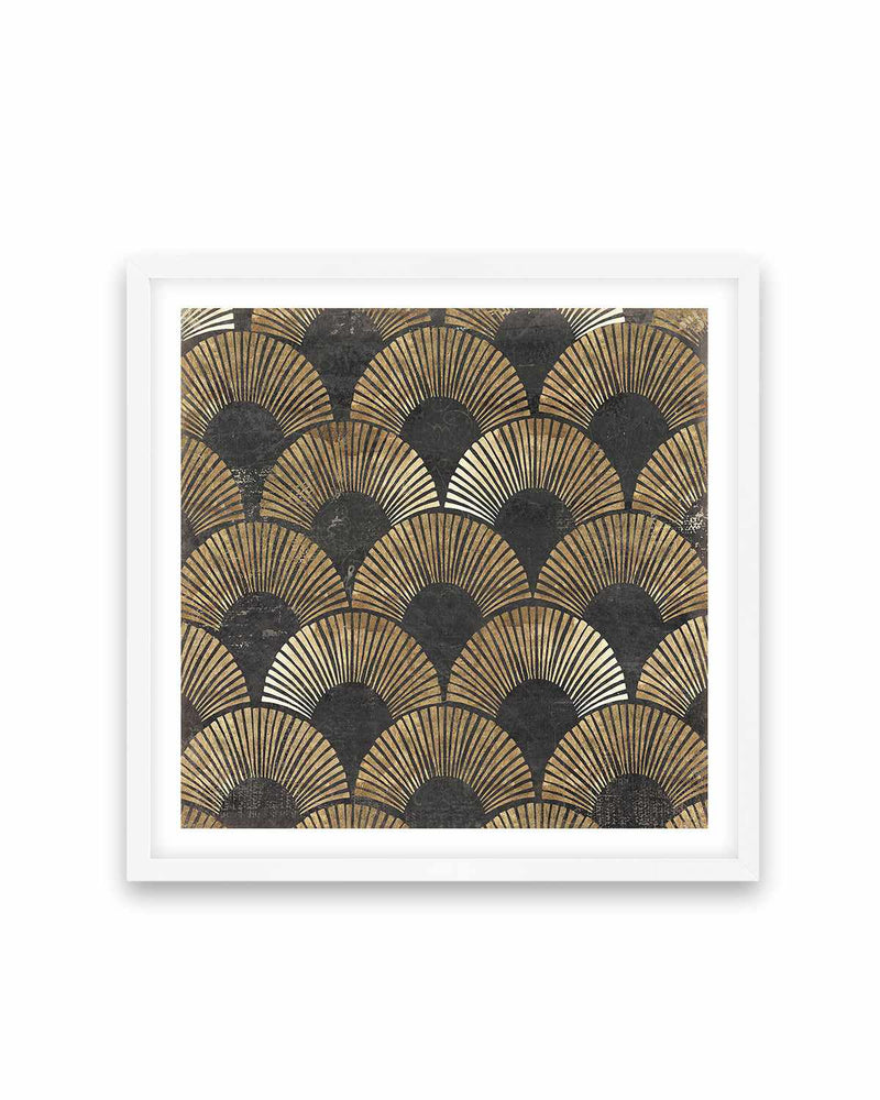 Golden Art Deco II Art Print