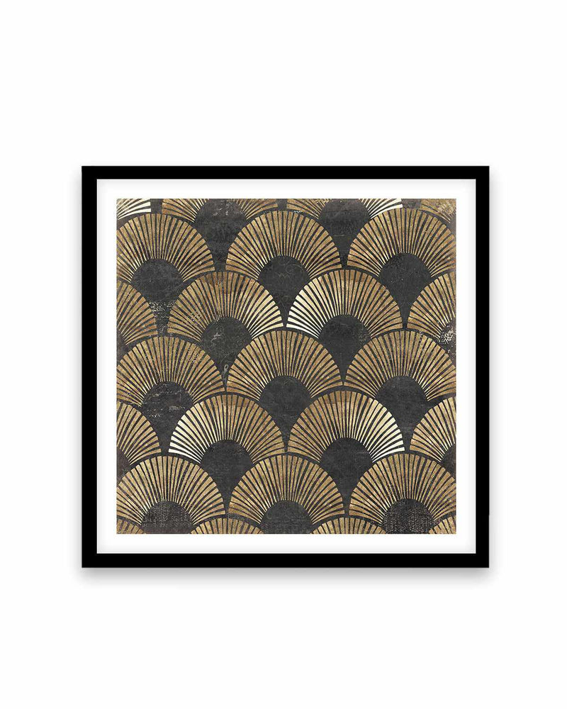 Golden Art Deco II Art Print