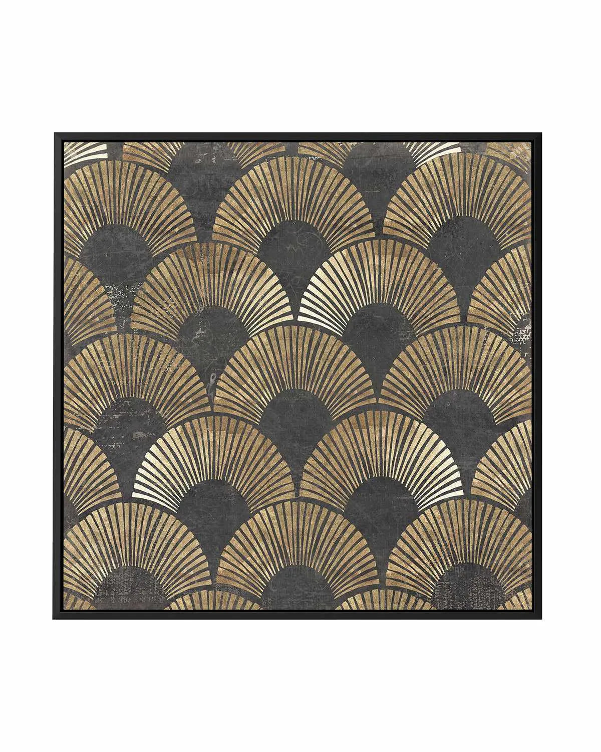 Golden Art Deco II | Framed Canvas Art Print from Olive et Oriel where you can shop wallpaper and artworks online