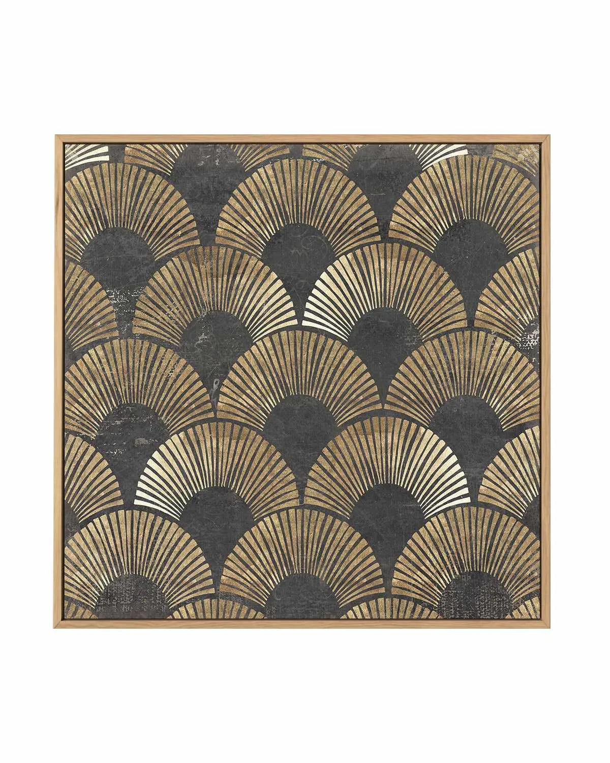 Golden Art Deco II | Framed Canvas Art Print from Olive et Oriel where you can shop wallpaper and artworks online