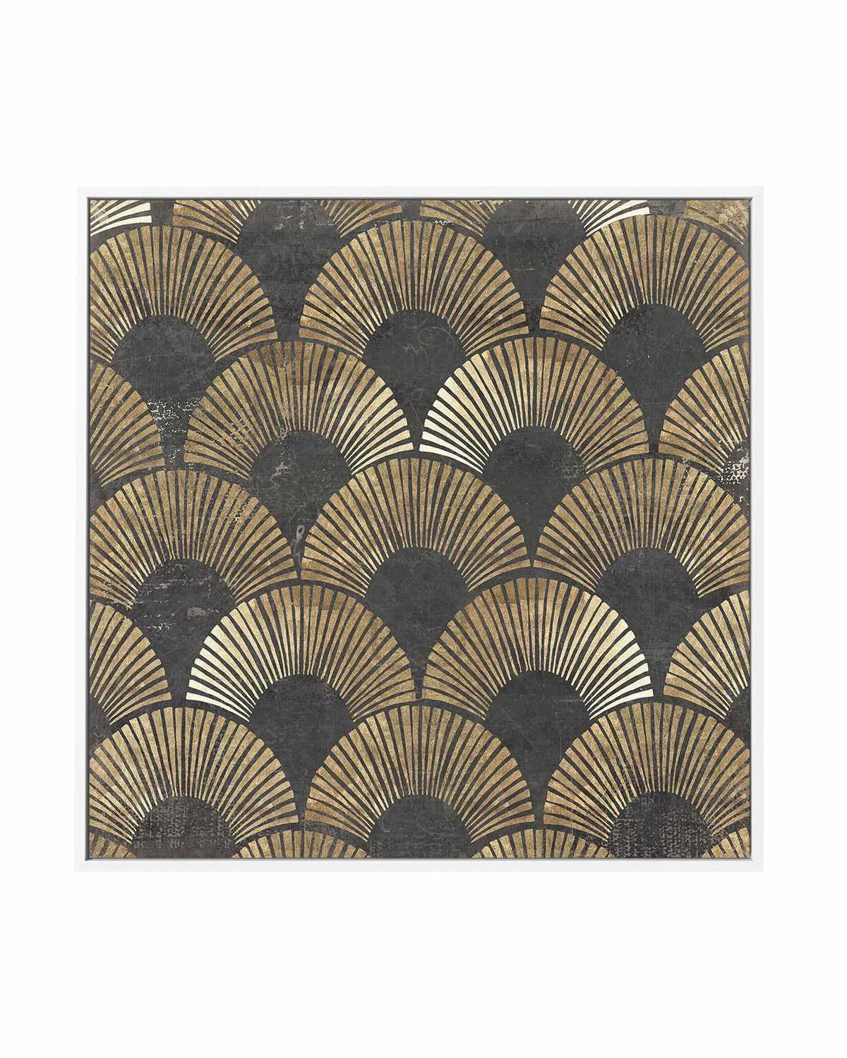 Golden Art Deco II | Framed Canvas Art Print from Olive et Oriel where you can shop wallpaper and artworks online