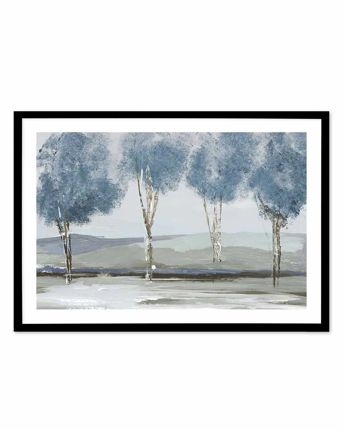 Golden Birch Tree Forest Art Print from Olive et Oriel where you can shop wallpaper and artworks online
