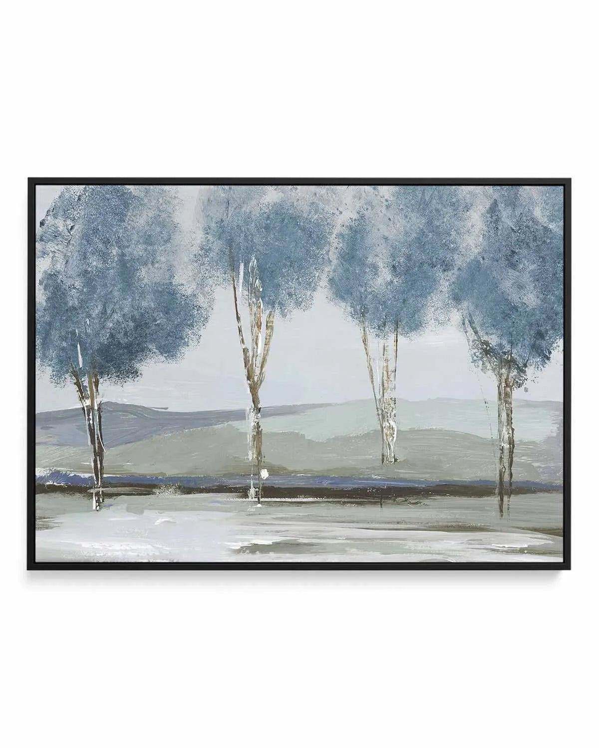 Golden Birch Tree Forest | Framed Canvas Art Print from Olive et Oriel where you can shop wallpaper and artworks online