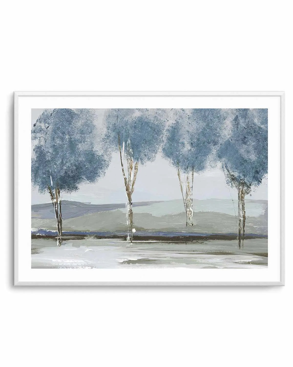 Golden Birch Tree Forest Art Print from Olive et Oriel where you can shop wallpaper and artworks online